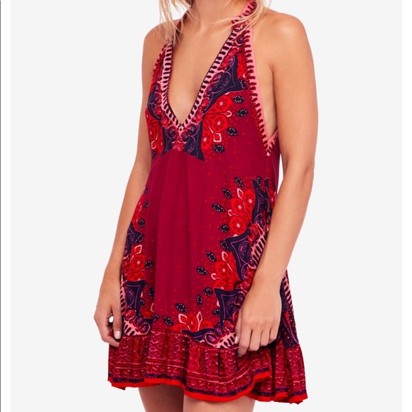 Free People Dresses & Skirts - NWT Free People Steal the Sun shift dress red XS